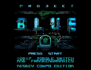 Project Blue (World) (2017-12-03) (NESDev 2017) (Aftermarket) (Homebrew) screen shot title